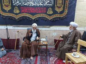 دیدار آیت الله کمیلی با تولیت مسجد و حوزه علمیه ابوذر