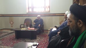 دیدار دبیر مجمع علمای اخلاق و عرفان با استاد معظم اخلاق آیت الله محمد همتیان
